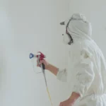 application de peinture par pulvérisation